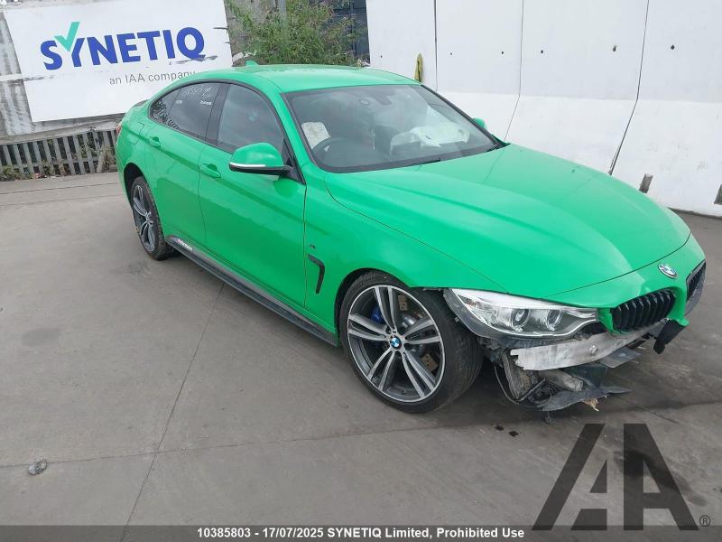 2016 BMW 4 SERIES 435D XDRIVE M SPORT GRAN COUPE 2993cc TURBO DIESEL AUTOMATIC 4 DOOR COUPE