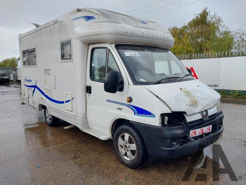 2007 PEUGEOT BOXER 330 LX MWB HDI 2179cc TURBO DIESEL MANUAL MOTORHOME