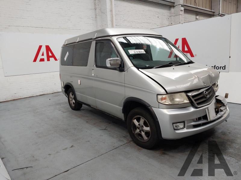 2001 MAZDA BONGO CAMPERVAN 2499cc DIESEL AUTOMATIC 4 Speed 4 DOOR MOTORHOME 4 DOOR