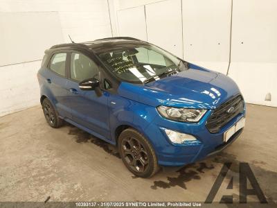 Image of 2019 FORD ECOSPORT ST-LINE 999cc TURBO PETROL MANUAL 5 DOOR HATCHBACK