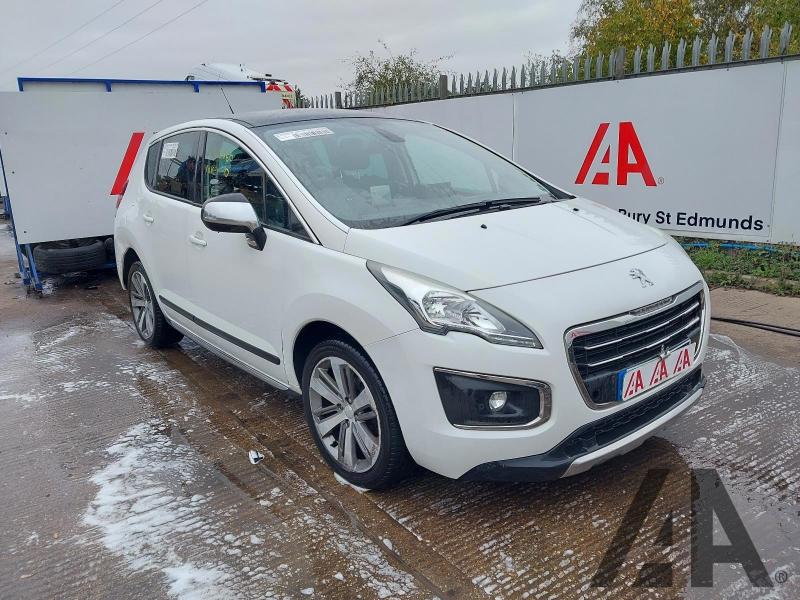 2015 PEUGEOT 3008 HDIURE 1560cc TURBO DIESEL MANUAL 6 Speed 5 DOOR HATCHBACK