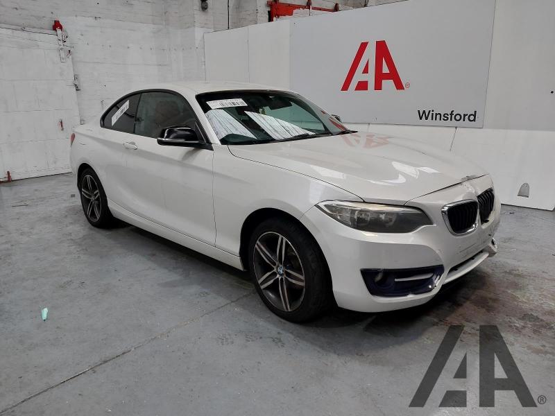 2014 BMW 2 SERIES 218D SPORT 1995cc TURBO DIESEL MANUAL 2 DOOR COUPE