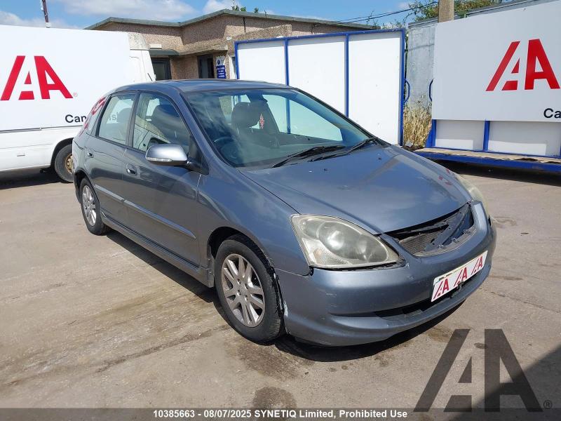 2005 HONDA CIVIC EXECUTIVE I-VTEC 1590cc PETROL MANUAL 5 Speed 5 DOOR HATCHBACK