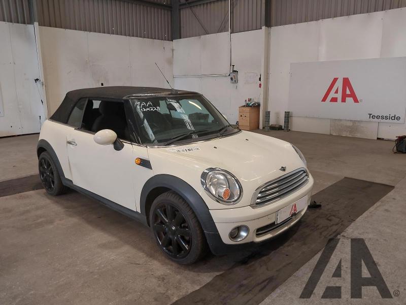 2009 MINI CONVERTIBLE COOPER 1598cc PETROL MANUAL 6 Speed 2 DOOR CONVERTIBLE