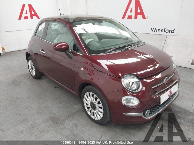 2019 FIAT 500 LOUNGE 1242cc PETROL MANUAL 3 DOOR HATCHBACK