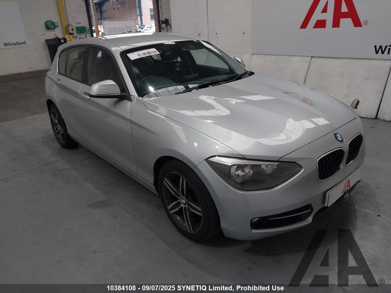 2013 BMW 1 SERIES 116I SPORT 1598cc TURBO PETROL MANUAL 5 DOOR HATCHBACK