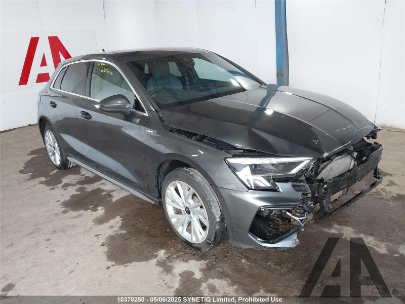 2022 AUDI A3 SPORTBACK TFSI E S LINE 40 1395cc TURBO PETROL/ELECTRIC SEMI AUTO 5 DOOR HATCHBACK