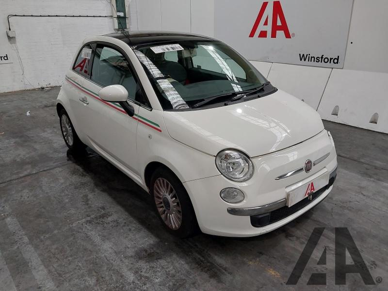2010 FIAT 500 LOUNGE 1242cc PETROL MANUAL 3 DOOR HATCHBACK