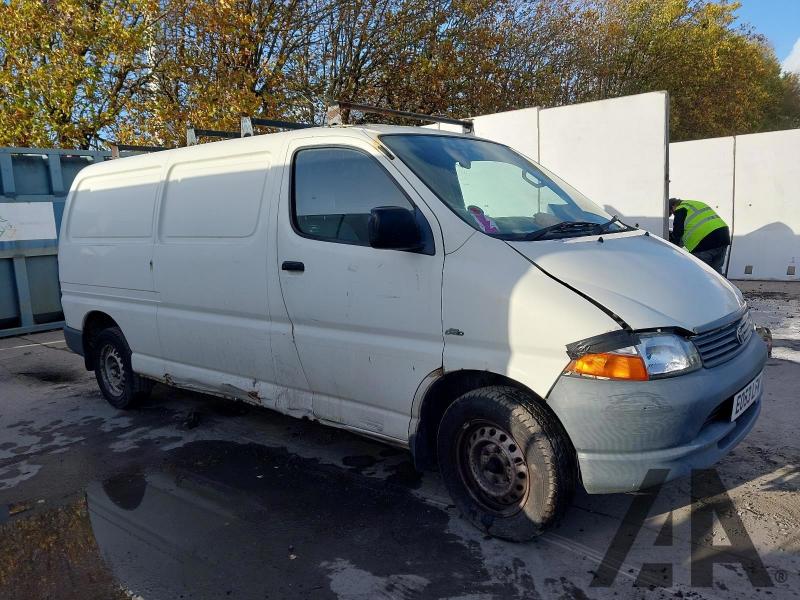 2003 TOYOTA HI-ACE 300 GS LWB 2494cc TURBO DIESEL MANUAL 5 Speed 2 DOOR PANEL VAN