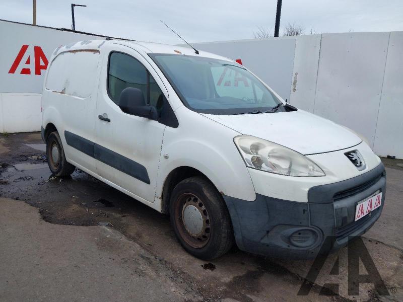 2011 PEUGEOT PARTNER HDI S L1 850 1560cc TURBO DIESEL MANUAL 5 Speed PANEL VAN