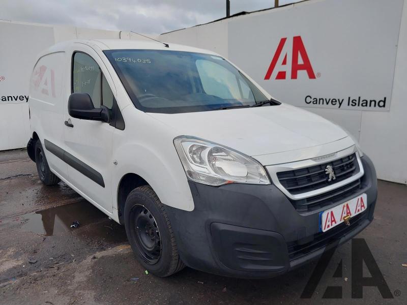 2017 PEUGEOT PARTNER BLUE HDI SE L1 1560cc TURBO DIESEL MANUAL 5 Speed PANEL VAN
