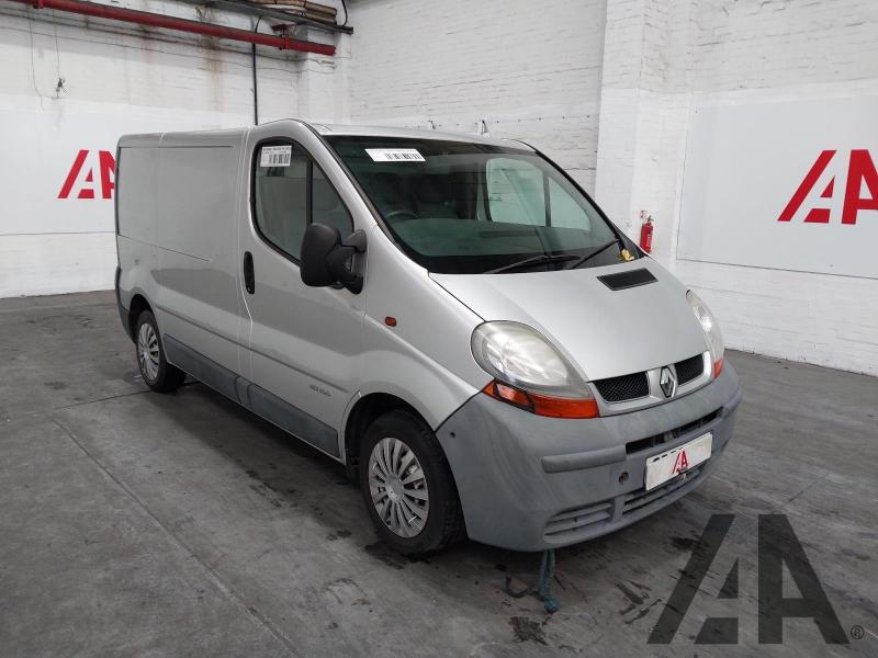 2006 RENAULT TRAFIC SL27DCI SWB 1870cc TURBO DIESEL MANUAL 4 DOOR PANEL VAN