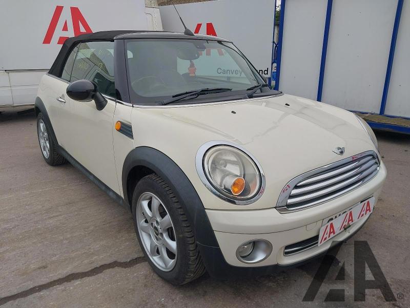 2009 MINI CONVERTIBLE COOPER 1598cc PETROL MANUAL 6 Speed 2 DOOR CONVERTIBLE