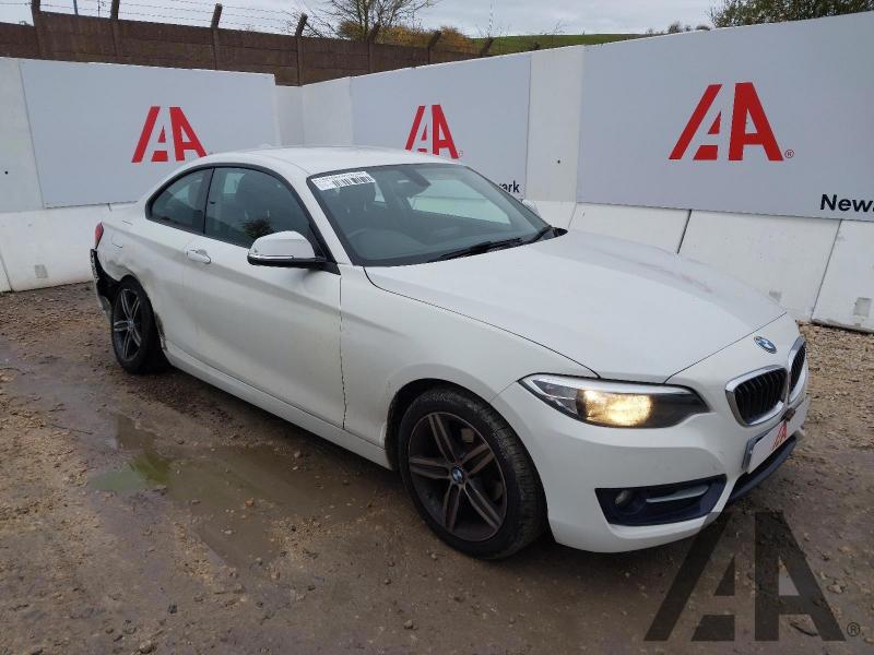 2017 BMW 2 SERIES 218I SPORT 1499cc TURBO PETROL AUTOMATIC 2 DOOR COUPE