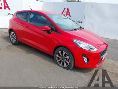Image of 2020 FORD FIESTA TREND 1084cc PETROL MANUAL 3 DOOR HATCHBACK