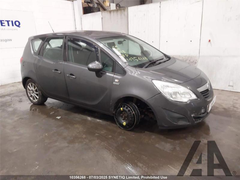 2010 VAUXHALL MERIVA EXCLUSIV 1364cc TURBO PETROL MANUAL 5 Speed 5 DOOR MPV