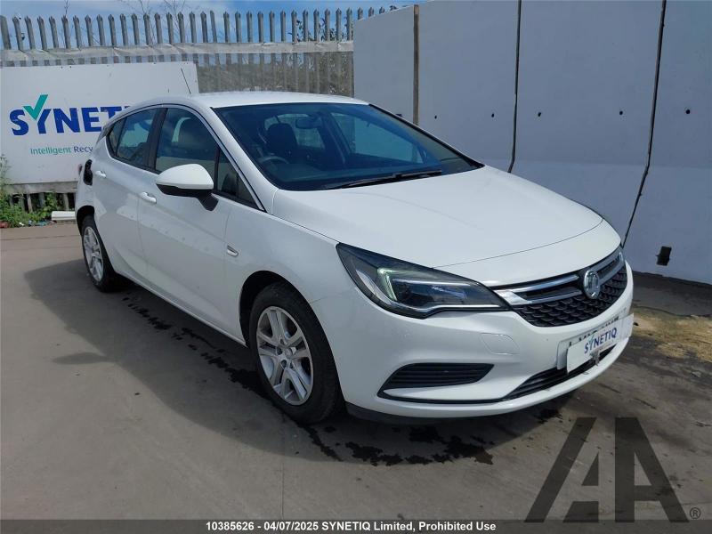 2016 VAUXHALL ASTRA DESIGN 1399cc PETROL MANUAL 5 Speed 5 DOOR HATCHBACK