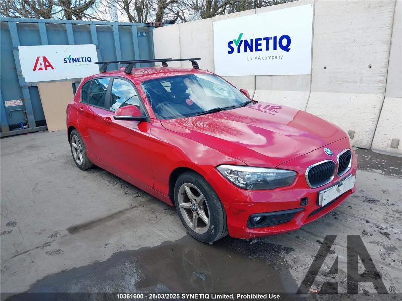 2015 BMW 1 SERIES 116D ED PLUS 1496cc TURBO DIESEL MANUAL 5 DOOR HATCHBACK