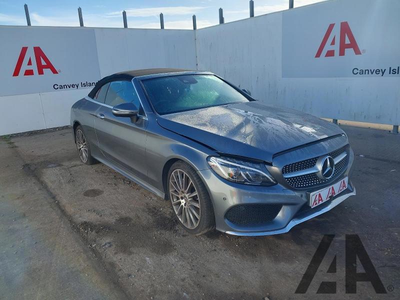 2017 MERCEDES C-CLASS C 200 AMG LINE 1991cc TURBO PETROL AUTOMATIC 2 DOOR CONVERTIBLE