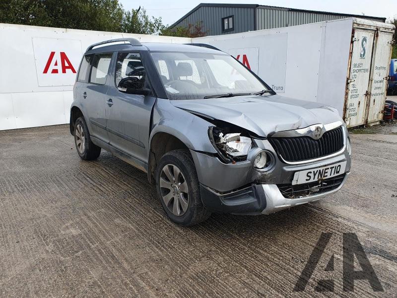 2011 SKODA YETI S TDI CR 4X4 1968cc TURBO DIESEL MANUAL 5 DOOR HATCHBACK