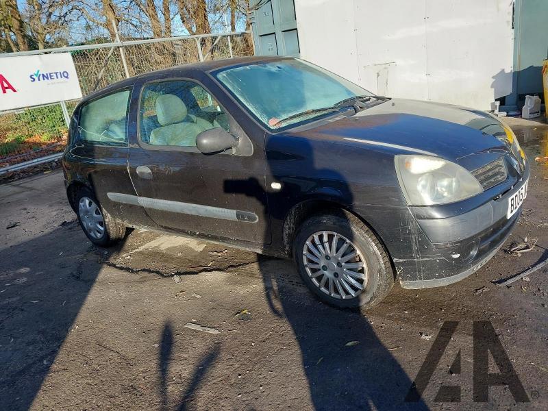 2006 RENAULT CLIO CAMPUS 8V 1149cc PETROL MANUAL 3 DOOR HATCHBACK