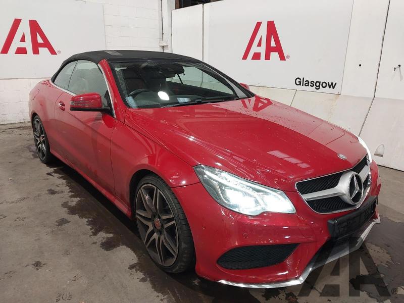 2013 MERCEDES E-CLASS E400 AMG SPORT PLUS 2996cc TURBO PETROL AUTOMATIC 2 DOOR CONVERTIBLE