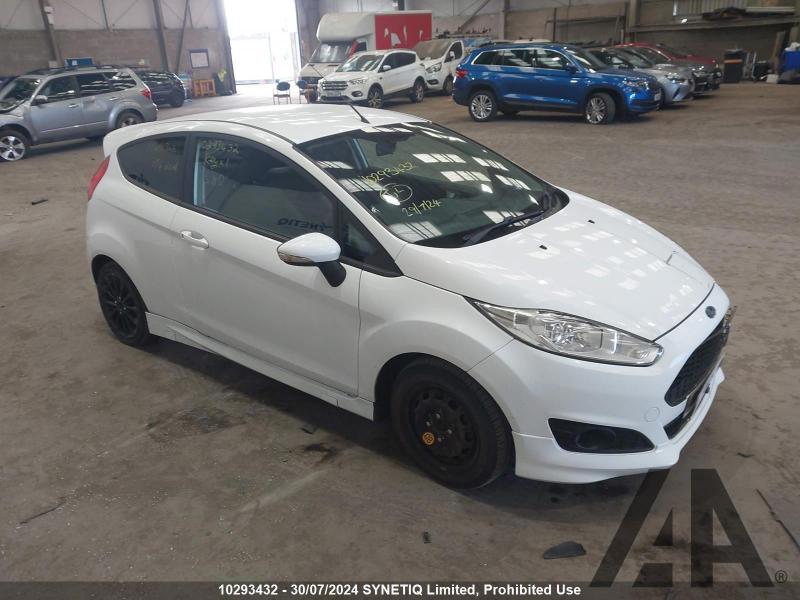 2015 FORD FIESTA ZETEC S 998cc TURBO PETROL MANUAL 5 Speed 3 DOOR HATCHBACK