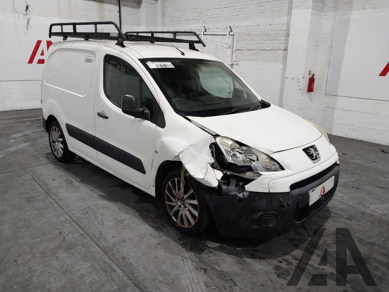 2012 PEUGEOT PARTNER HDI PROFESSIONAL L1 625 1560cc TURBO DIESEL MANUAL 5 Speed PANEL VAN