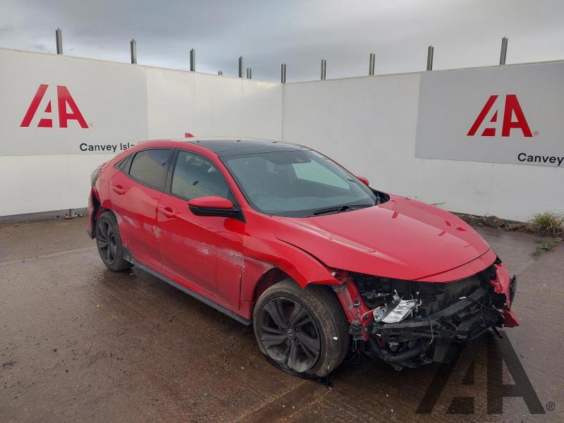 2019 HONDA CIVIC VTEC SPORT PLUS 1498cc TURBO PETROL MANUAL 6 Speed 5 DOOR HATCHBACK