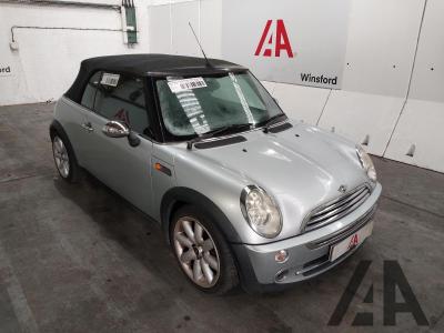2004 MINI CONVERTIBLE COOPER 1598cc PETROL MANUAL 5 Speed 2 DOOR CONVERTIBLE
