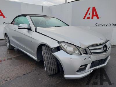 Image of 2011 MERCEDES E-CLASS E250 CGI BLUEEFFICIENCY SPORT 1796cc TURBO PETROL AUTOMATIC 2 DOOR CONVERTIBLE