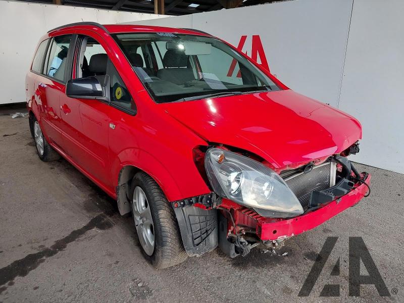 2013 VAUXHALL ZAFIRA EXCLUSIV 1598cc PETROL MANUAL 5 DOOR MPV