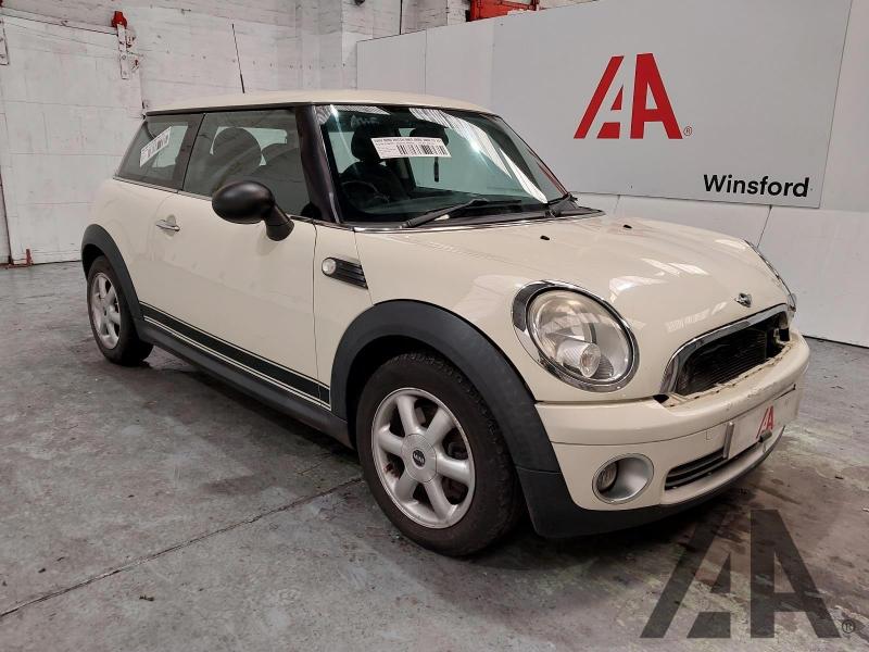 2009 MINI HATCH ONE 1397cc PETROL MANUAL 6 Speed 3 DOOR HATCHBACK