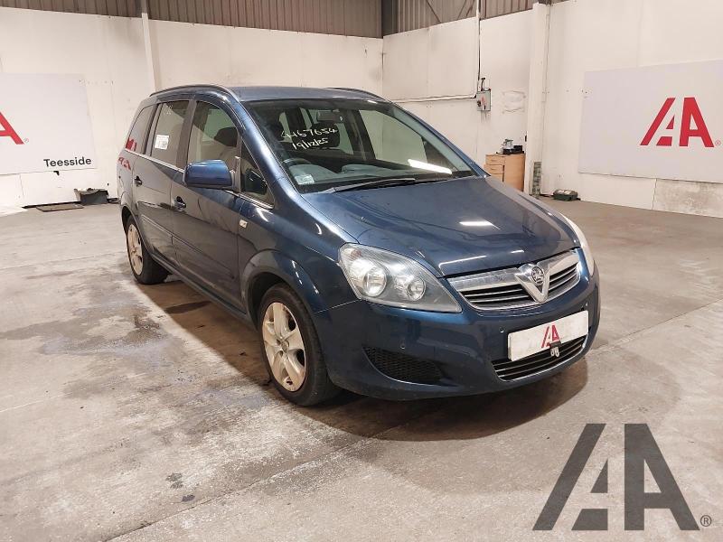 2012 VAUXHALL ZAFIRA EXCLUSIV 1598cc PETROL MANUAL 5 DOOR MPV