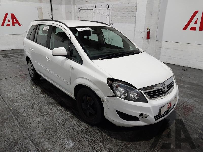 2012 VAUXHALL ZAFIRA EXCLUSIV 1598cc PETROL MANUAL 5 DOOR MPV