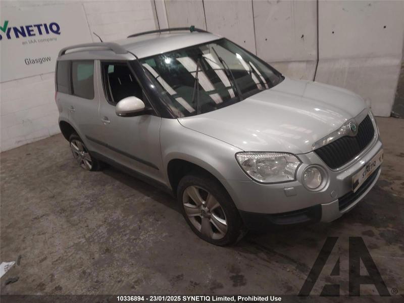 2013 SKODA YETI SE TDI CR 1968cc TURBO DIESEL MANUAL 5 DOOR HATCHBACK