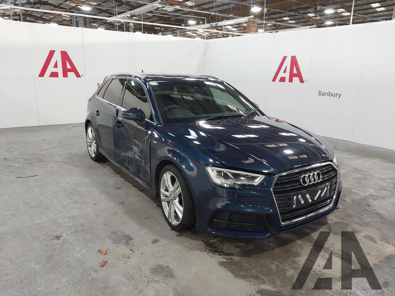 2017 AUDI A3 TFSI S LINE 1498cc TURBO PETROL MANUAL 5 DOOR HATCHBACK