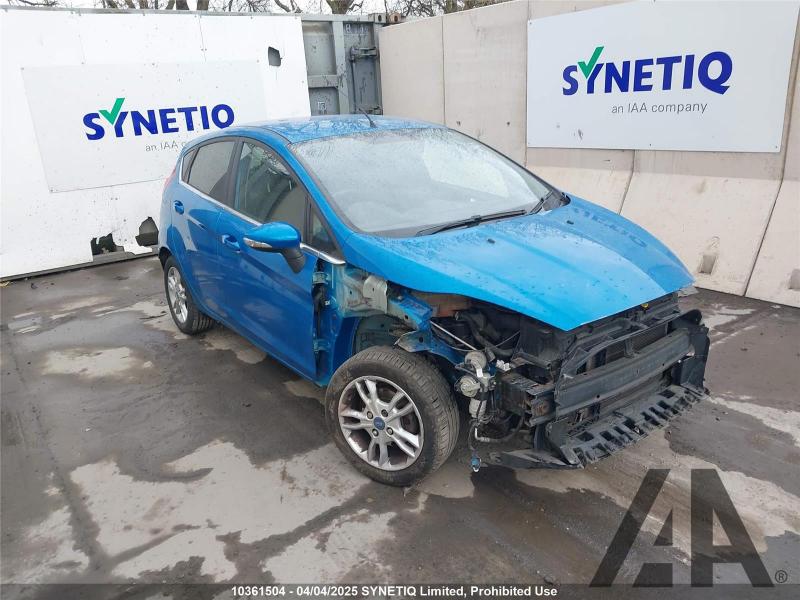 2016 FORD FIESTA ZETEC 998cc TURBO PETROL MANUAL 5 Speed 5 DOOR HATCHBACK