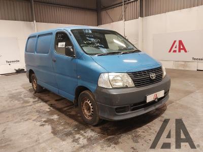 Image of 2007 TOYOTA HI-ACE 280 SWB D-4D 120 2494cc TURBO DIESEL MANUAL 5 Speed PANEL VAN
