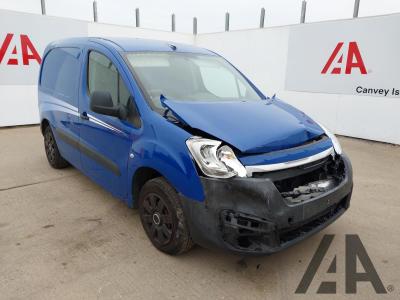 Image of 2017 PEUGEOT PARTNER BLUE HDI S L1 1560cc TURBO DIESEL MANUAL 5 Speed PANEL VAN