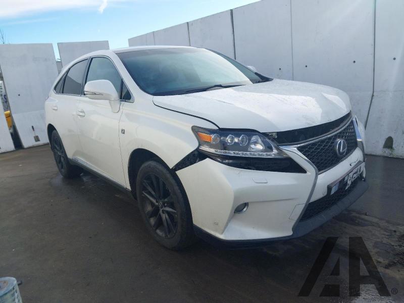 2012 LEXUS RX 450H F SPORT 3456cc PETROL/ELECTRIC CVT 1 Speed 5 DOOR ESTATE