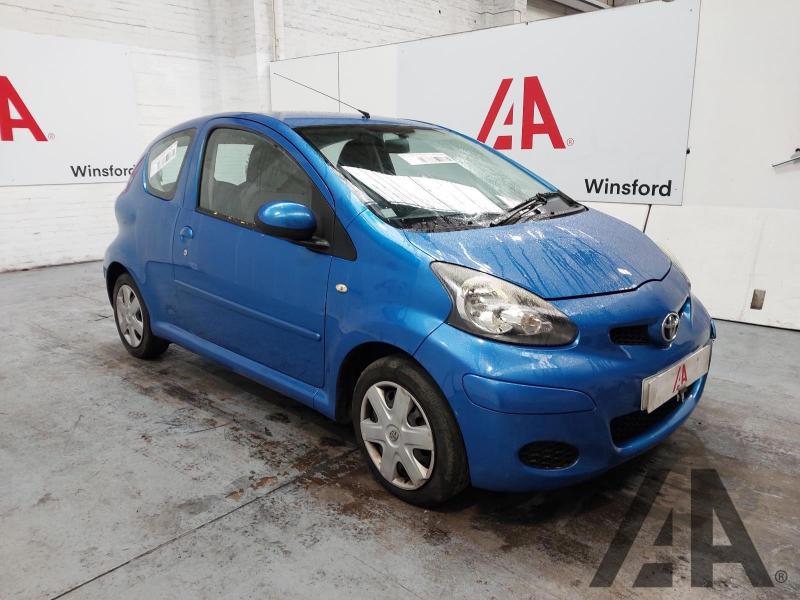 2010 TOYOTA AYGO BLUE VVT-I 998cc PETROL MANUAL 3 DOOR HATCHBACK