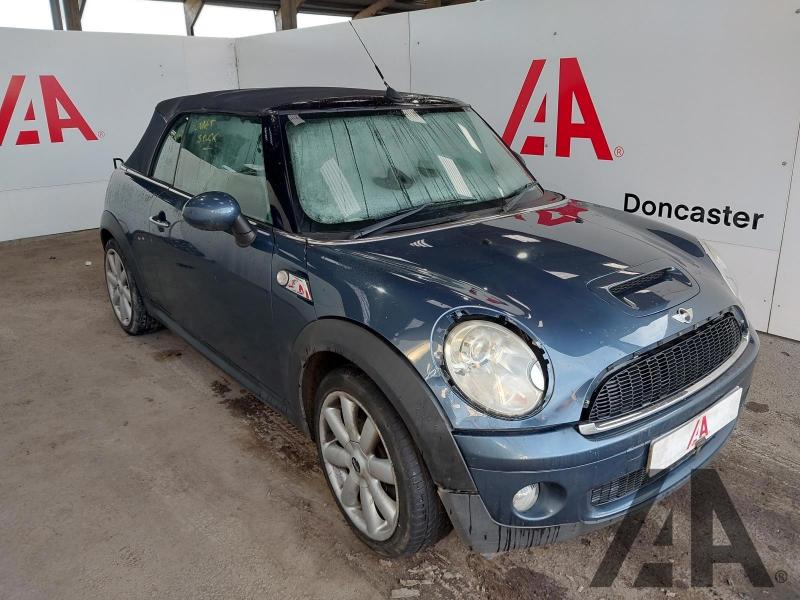 2009 MINI CONVERTIBLE COOPER S 1598cc TURBO PETROL MANUAL 6 Speed 2 DOOR CONVERTIBLE