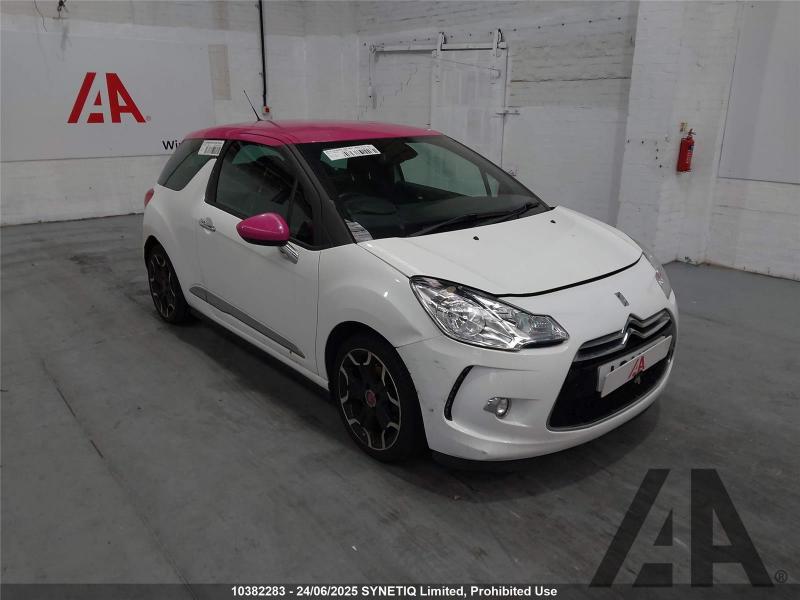 2012 CITROEN DS3 DSTYLE PLUS 1598cc PETROL MANUAL 5 Speed 3 DOOR HATCHBACK