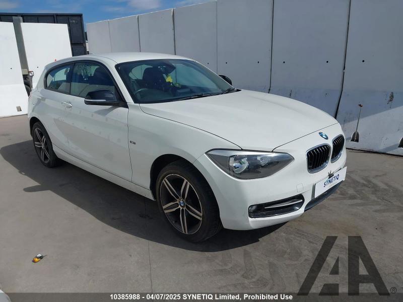 2013 BMW 1 SERIES 116I SPORT 1598cc TURBO PETROL MANUAL 3 DOOR HATCHBACK