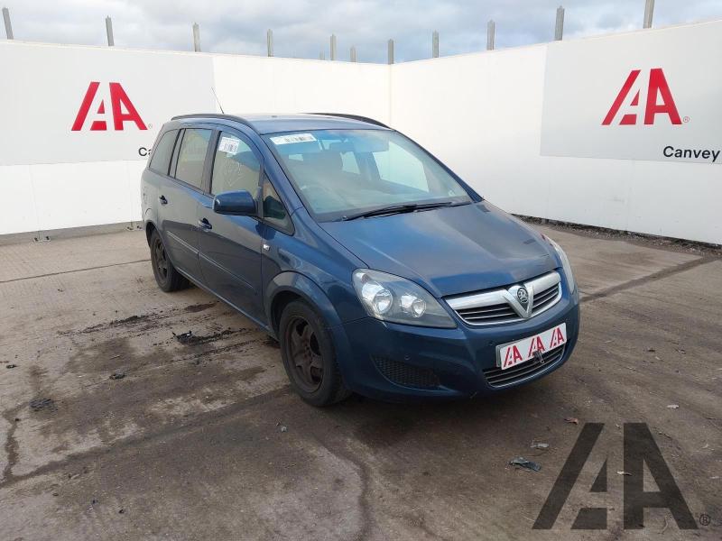 2012 VAUXHALL ZAFIRA EXCLUSIV CDTI ECOFLEX 1686cc TURBO DIESEL MANUAL 5 DOOR MPV