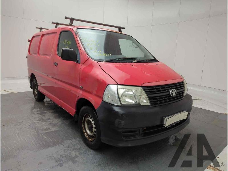 2007 TOYOTA HI-ACE 280 SWB D-4D 95 2494cc TURBO DIESEL MANUAL 5 Speed PANEL VAN