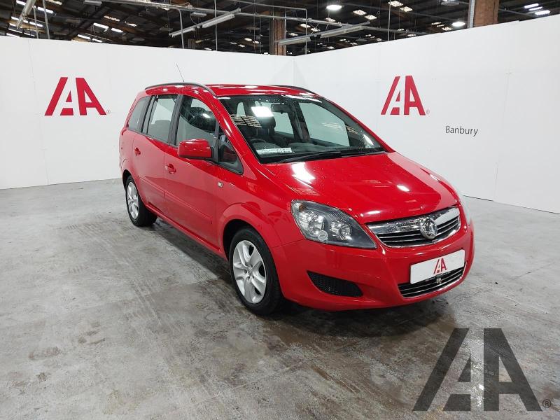2013 VAUXHALL ZAFIRA EXCLUSIV 1598cc PETROL MANUAL 5 DOOR MPV