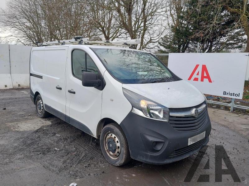 2018 VAUXHALL VIVARO L1H1 2900 CDTI S/S 1598cc TURBO DIESEL MANUAL 6 Speed PANEL VAN