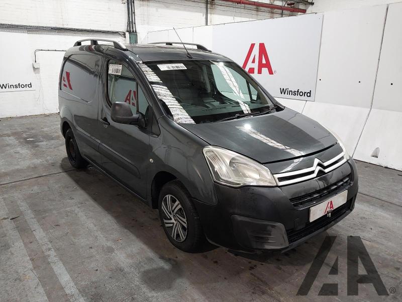 2015 CITROEN BERLINGO 625 ENTERPRISE L1 HDI 1560cc TURBO DIESEL MANUAL 5 Speed PANEL VAN